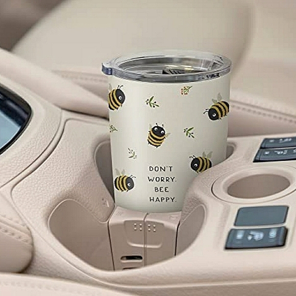 💥BUY 2 GET 1 FREE Tumbler by Studio Oh! - Don't Worry. Bee Happy - Picture 6 of 11